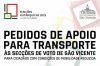 Pedidos de apoio para transporte - Eleições Autárquicas de 12 de outubro de 2025 