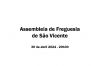Assembleia de Freguesia de São Vicente - 30 de abril de 2024