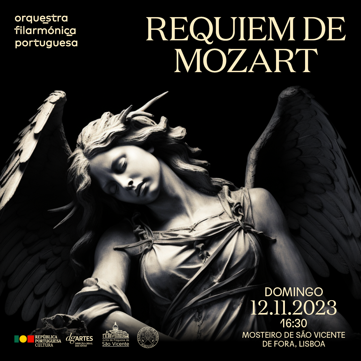 Concerto 'Requiem' de Mozart, pelao Orquestra Filarmónica Portuguesa 